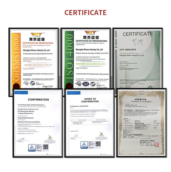 China Shanghai Rimax Industry Co.,Ltd certificaciones